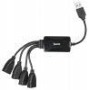 Разветвитель USB Buro BU-HUB4-0.3-U2.0-Splitter Черный