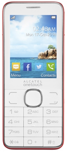 Alcatel 2007D White Red