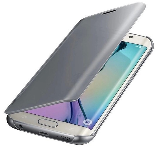 Чехол книжка для Samsung Galaxy S6 Edge Чехольчикофф Серебристый