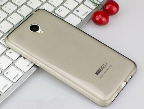 Силиконовый чехол для Meizu M2 Mini Чехольчикофф Премиум Серый глянцевый