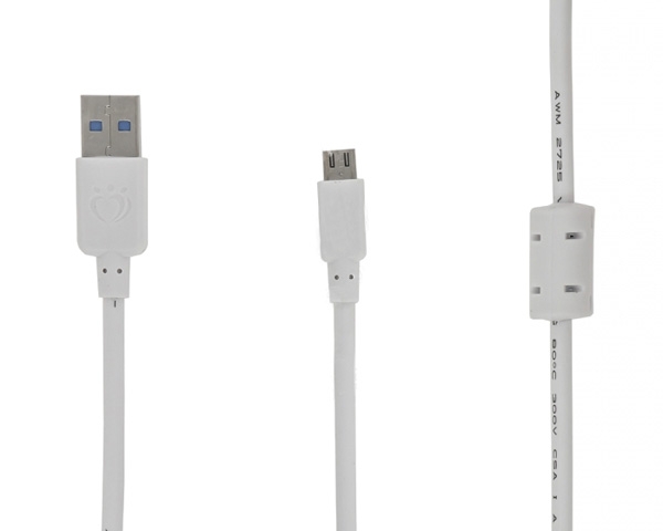 Кабель USB MicroUSB 1.5м Белый