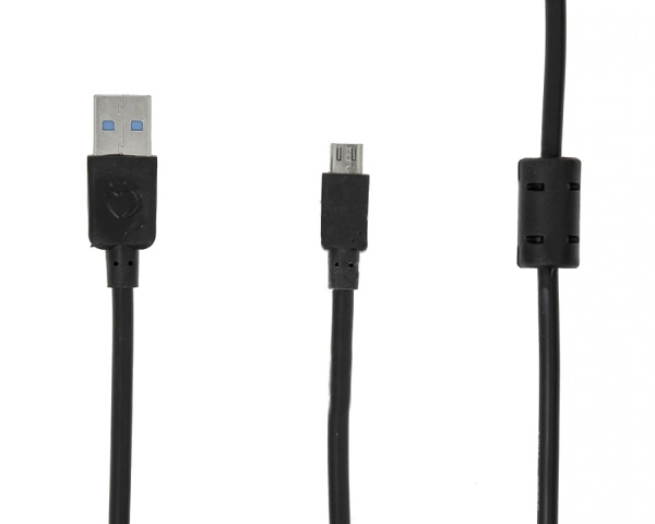 Кабель USB MicroUSB 1.5м Черный