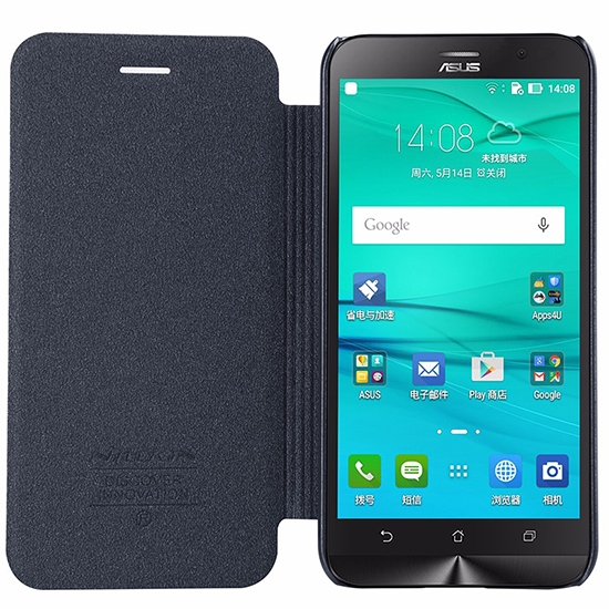 Чехол книжка для Asus ZenFone Go ZB452KG Nillkin Sparkle Leather Case Черный