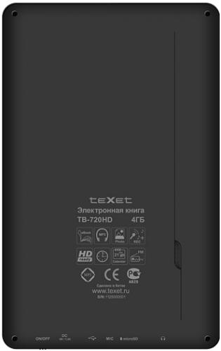 TeXet TB-720HD Black