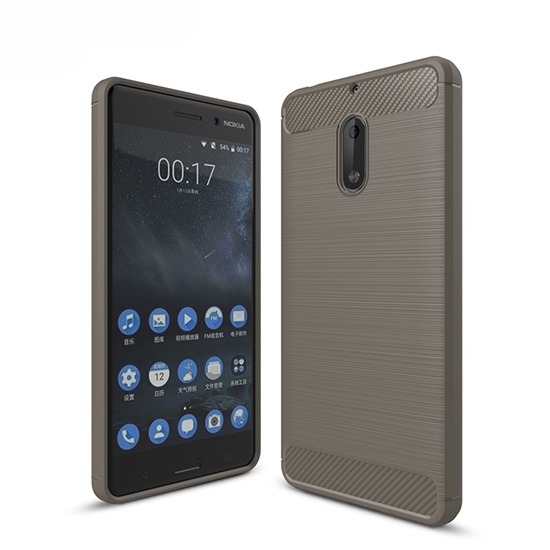 Силиконовый чехол для Nokia 6 Чехольчикофф Серый