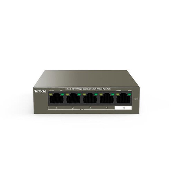 Коммутатор Tenda 5PORT 10/100M TEF1105P-4-63W