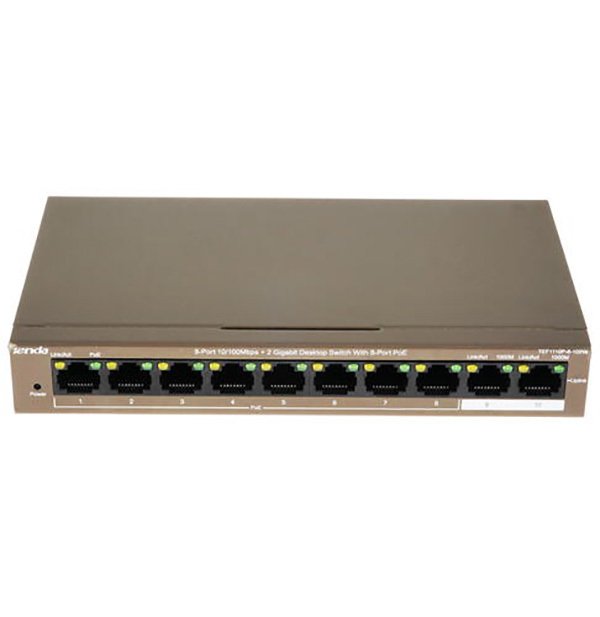 Коммутатор Tenda 8PORT 100M 8POE TEF1110P-8-102W