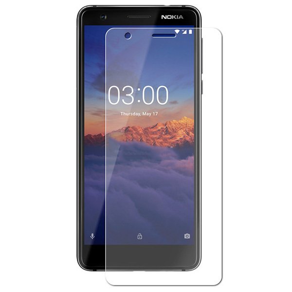 Защитное стекло для Nokia 3.1 Red Line гибридное Прозрачное