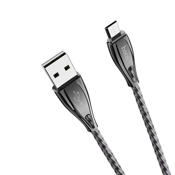 Кабель USB MicroUSB Hoco U56 1.2м Серый