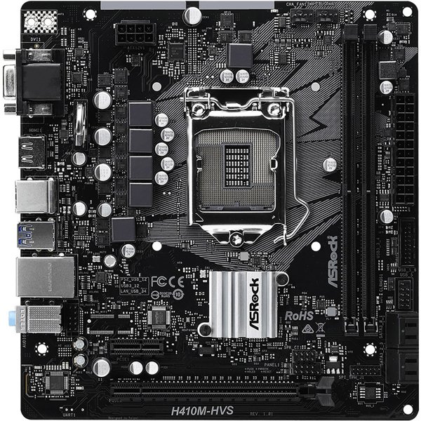 Материнская плата Asrock H410M-HVS Soc-1200