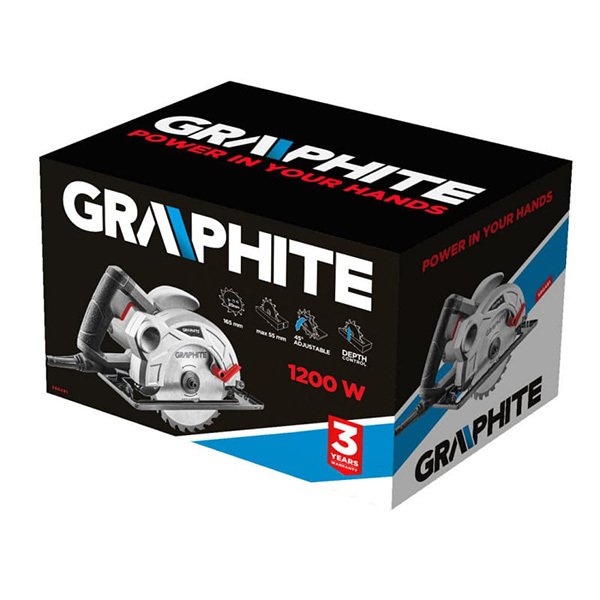 Дисковая пила Graphite 58G491 1200Вт