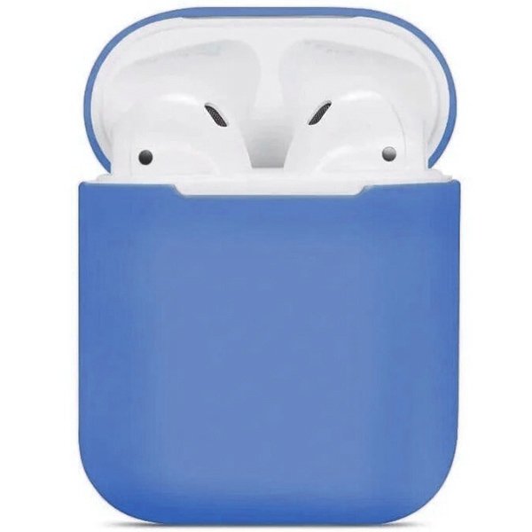 Силиконовый чехол для Apple AirPods 2 TPU Case Синий