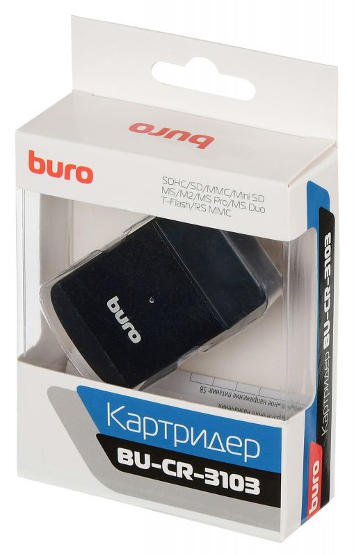 Картридер Buro BU-CR-3103 Черный