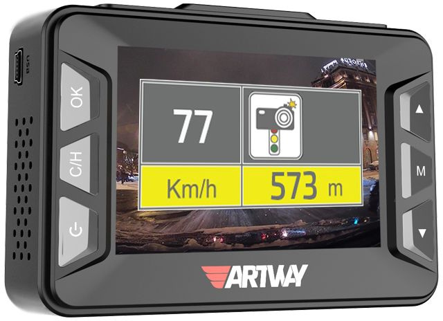 Видеорегистратор с радар-детектором Artway Combo MD-106 GPS Черный