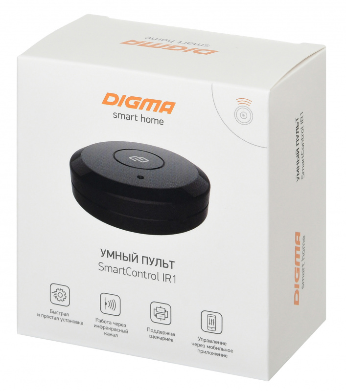 Умный пульт Digma SmartControl IR1 SC001 Черный