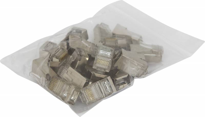 Коннектор RJ-45 Silver 20шт