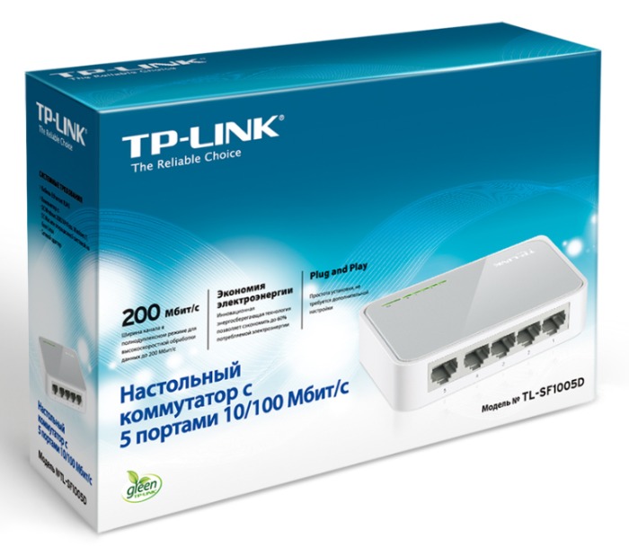 Коммутатор TP-Link TL-SF1005D Белый