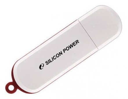 Флешка Silicon Power LuxMini 320 USB 2.0 SP064GBUF2320V1W 64Gb Белая