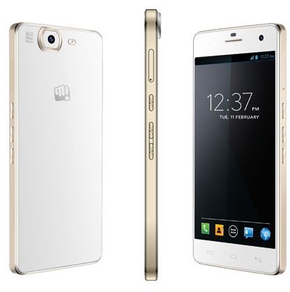 Micromax A350 Canvas Knight White Gold