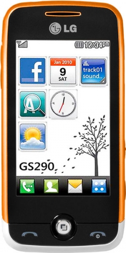 LG GS290 White Orange