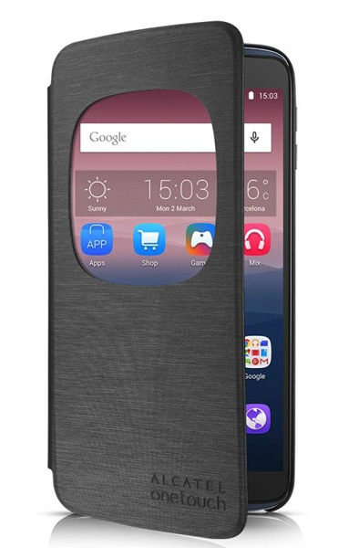 Чехол книжка для Alcatel One Touch Idol 3 6039Y FlipCover G6039-3AALAFG Шифер