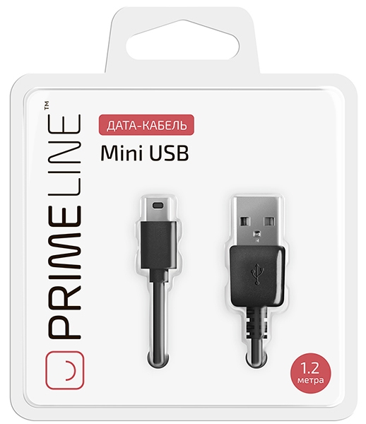 Кабель Primeline miniUSB Black (7203)