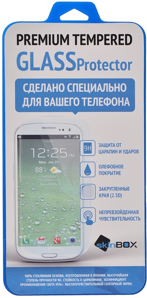 Защитное стекло для Alcatel One Touch Idol 3 6045Y 0.33 мм 2.5D Skinbox