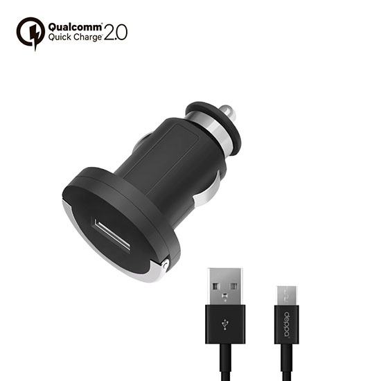 Автомобильное зарядное устройство Deppa Ultra QuickCharge 2.0 Black (11279)