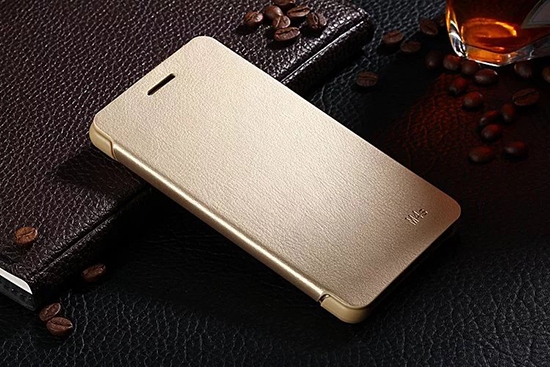 Чехол книжка для Xiaomi Mi4S Чехольчикофф Золотой