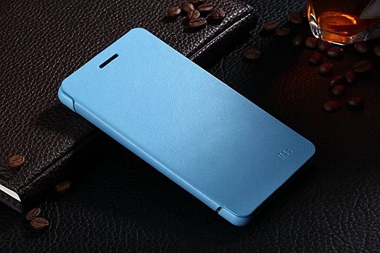 Чехол книжка для Xiaomi Mi4S Чехольчикофф Голубой