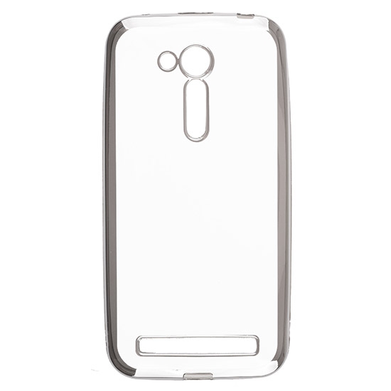 Силиконовый чехол для Asus ZenFone Go ZB452KG Skinbox Silicone Chrome Border 4People Серебряный