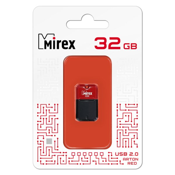 Флешка Mirex Arton 32Gb 13600-FMUART32 Красная