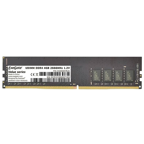 Оперативная память 4Gb DDR4 ExeGate EX288048RUS