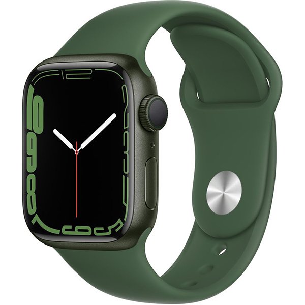 Apple Watch Series 7 41mm Aluminium Clover Sport Band Green