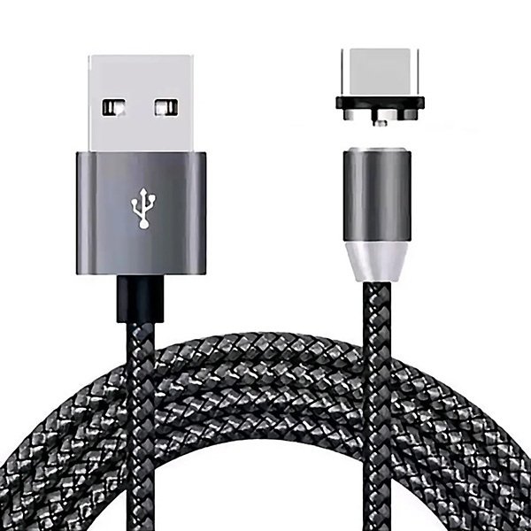 Кабель USB Type-C DC Magnetic Серый