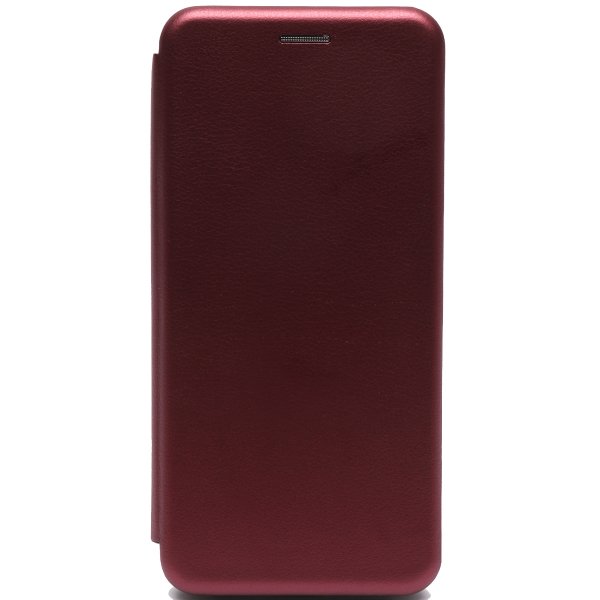 Чехол книжка для Vivo Y31 Fashion Case Бордовый