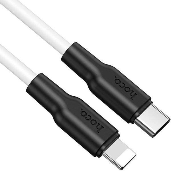 Кабель USB для Apple Lightning Hoco X21 Plus 1м Белый