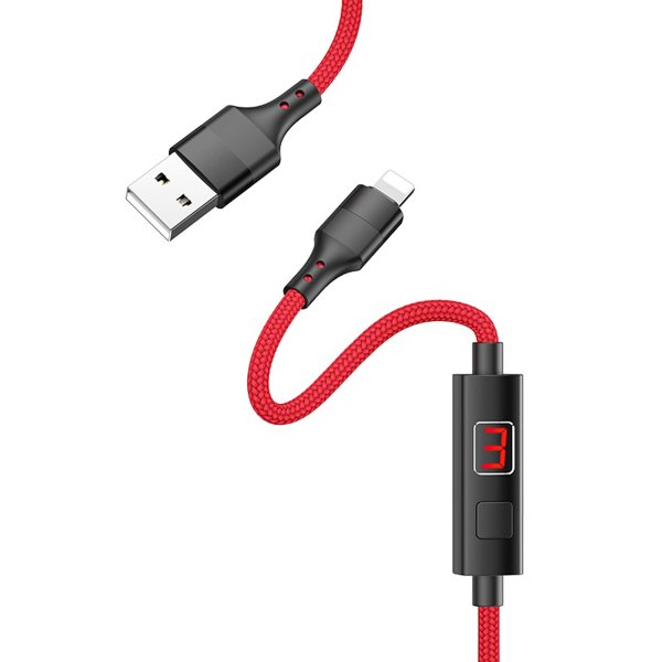 Кабель USB Apple Lightning Hoco S13 1.2м Красный