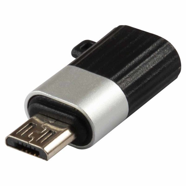 Переходник USB Type-C - MicroUSB Red Line Серебряно черный