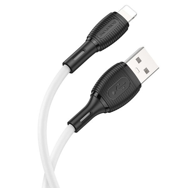 Кабель USB Apple Lightning Borofone BX86 1м Белый