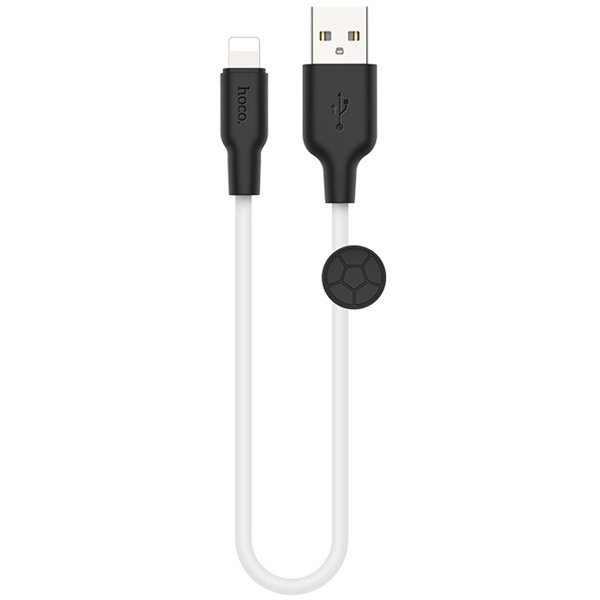 Кабель USB Apple Lightning Hoco X21 Plus TPU 0.25м Белый