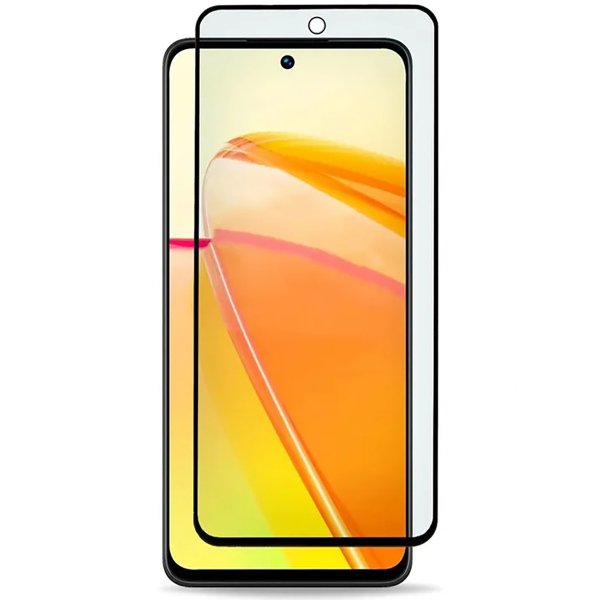 Защитное стекло для Realme C67 5D с вырезом Черное