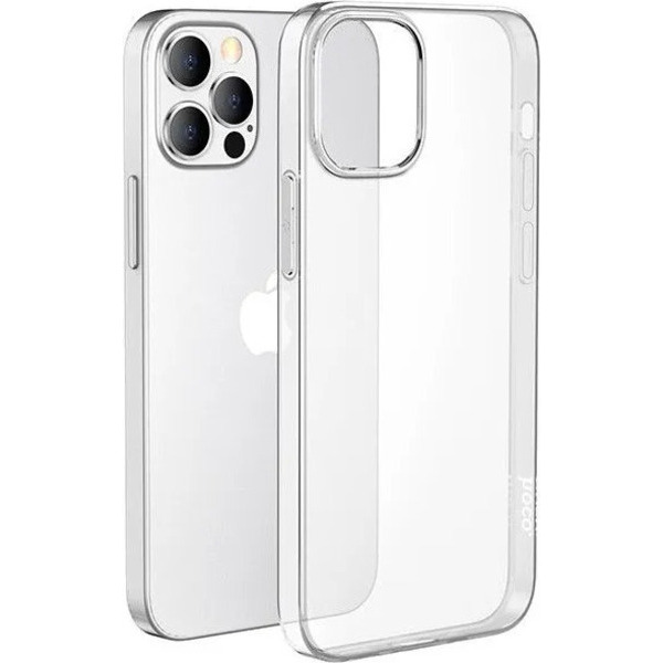 Силиконовый чехол для Apple iPhone 15 Pro TPU Hoco глянцевый Прозрачный