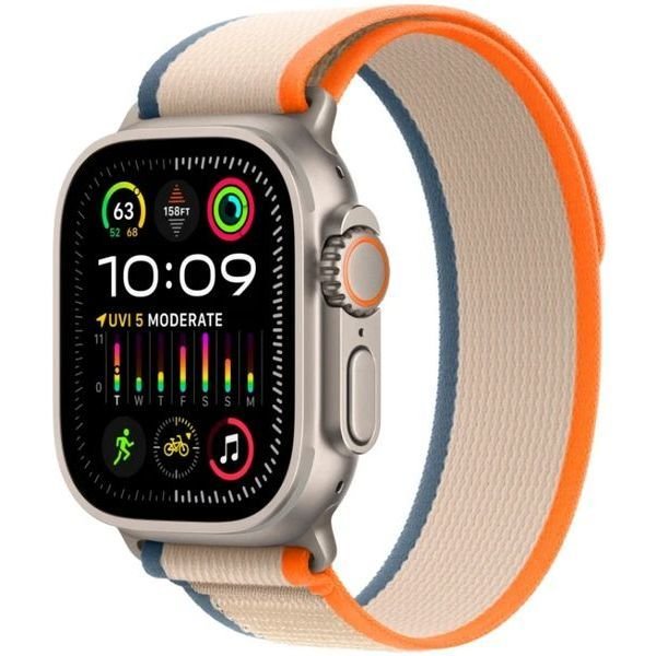 Apple Watch Ultra 2 49mm Trail Loop M/L Orange/Beige