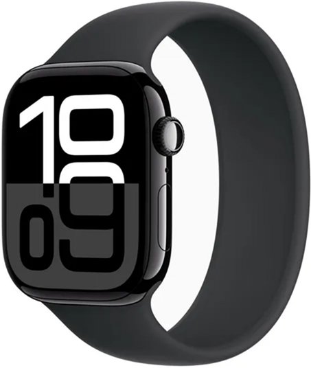 Apple Watch Series 10 GPS+Cellular 46mm Jet Black Aluminium Case Black