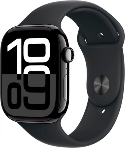 Apple Watch Series 10 GPS+Cellular 42mm Jet Black Aluminium Case Black