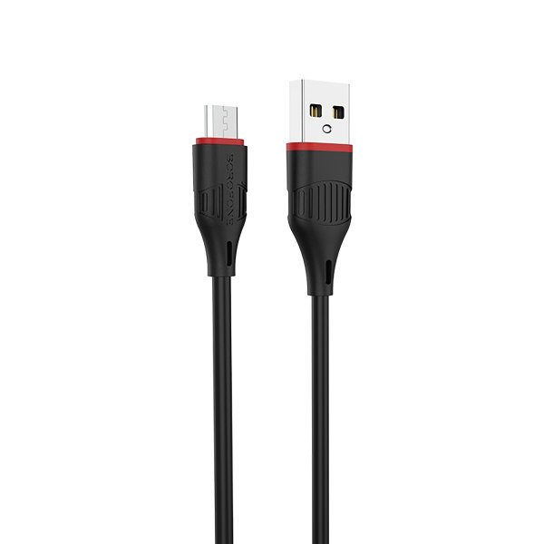 Кабель USB MicroUSB Borofone BX17 TPU 1м Черный