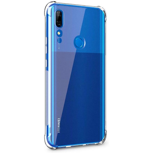 Силиконовый чехол для Huawei P Smart (2019) TPU Противоударный 1мм Прозрачный глянцевый