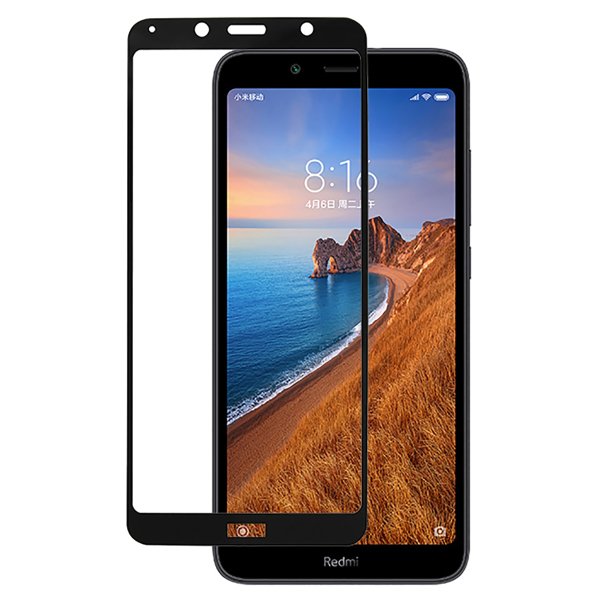 Защитное стекло для Xiaomi Redmi 7A Glass Pro Full Screen Glue 3D Черное ТП