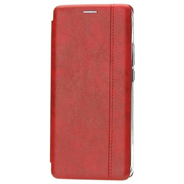 Чехол книжка для Xiaomi Mi Note 10 Fashion Case Retro Line Красный